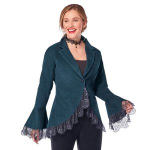 New Pyramid Collection Corduroy Jacket Corset Small